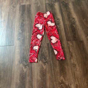 LulaRoe Tween Heart Leggings